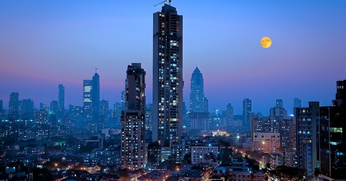 Mumbai skyline to represent India financial markets