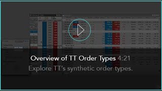 Overview of TT Order Types