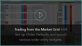 Trading from the Market Grid